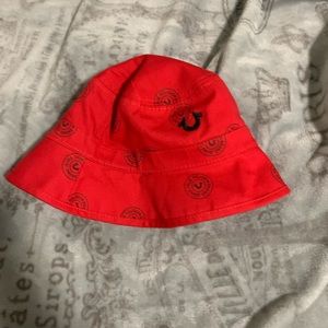 TRUE RELIGION Y2K VINTAGE AESTHETIC REVERSIBLE BUCKET HAT